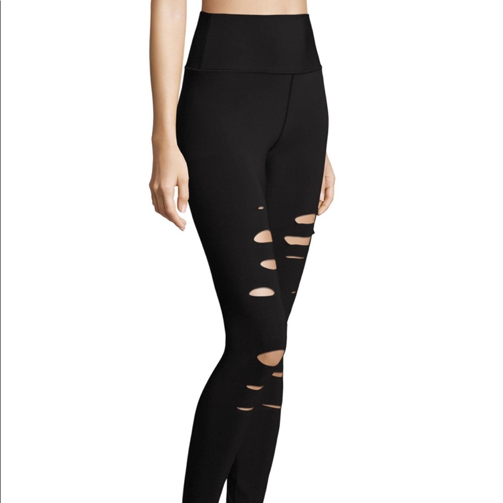 Alo Yoga High Waist Ripped Warrior Leggings